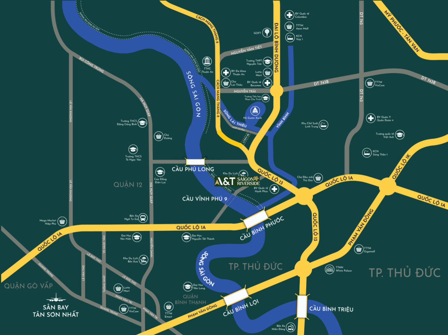 Vị Trí Căn Hộ A&t Saigon Riverside Quá đẹp